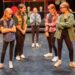 The Young People's Theatre production of "Girl Who Wears Glasses" features Sienna Gray, center, who ends up in the of a battle between the girls who don't wear glasses, at left, Eva Vogel and Emmory Hanson, and the girls who wear glasses, Julie Moffett and Bridget Schaff. Photo courtesy of Aberdeen Community Theatre.