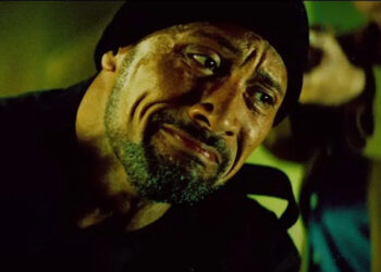 Dwayne Johnson getting emotional in Pain & Gain.