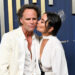 Walton Goggins, Nadia Conners at the 77th Primetime Emmy Awards held at the Peacock Theater on September 14, 2025 in Los Angeles, California.