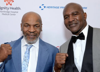 Mike Tyson and Evander Holyfield attend the 19th annual Harold and Carole Pump Foundation Gala.