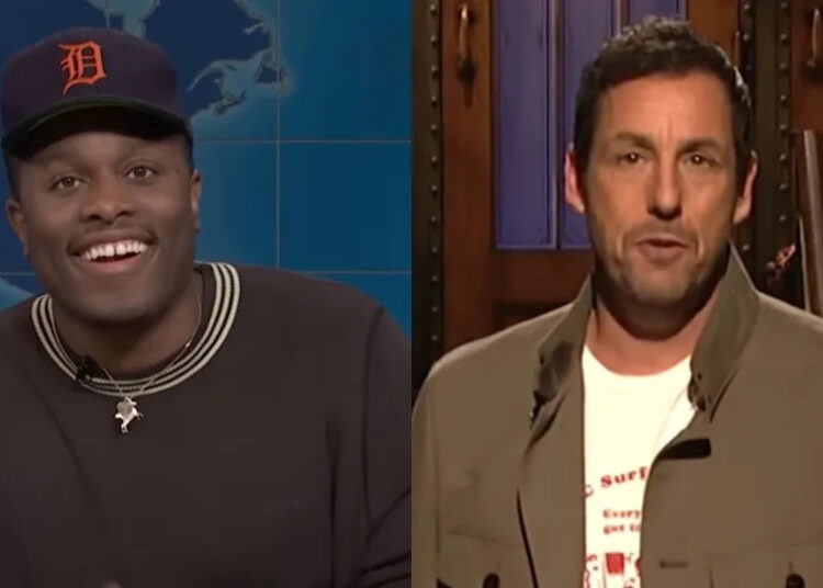 Devon Walker on Weekend Update/Adam Sandler doing his opening monologue on SNL.