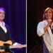A split of Shaun Cassidy performing then and now.