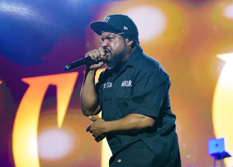 FILE - Ice Cube performs onstage during day 2 of the 2023 ESSENCE Festival Of Culture at Caesars Superdome on July 1, 2023 in New Orleans. He's one of the big names performing in Georgia this fall.
