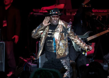 George Clinton and the Parliament Funkadelic perform at the Michigan Lottery Amphitheatre in Sterling Heights, Thursday, June 20, 2019.