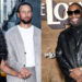 Ayesha and Stephen Curry holding hands on the left, and Killer Mike smiling in sunglasses on the right.