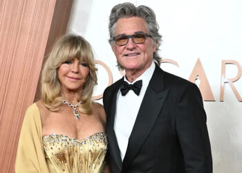 Goldie Hawn and Kurt Russell at the Academy Awards in March 2025