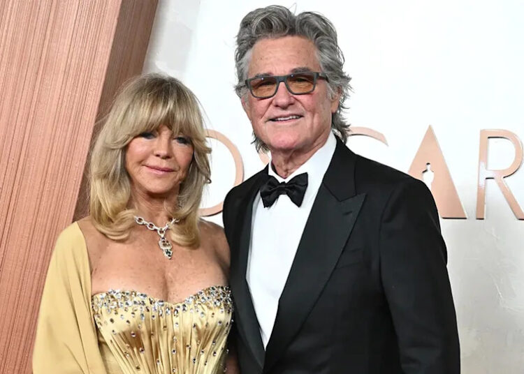 Goldie Hawn and Kurt Russell at the Academy Awards in March 2025