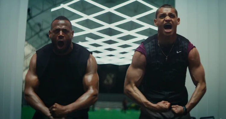 (L-R): Marlon Wayans as Isaiah White and Tyriq Withers as Cameron Cade in <i>HIM</i>.<span class="copyright">Universal Pictures</span>
