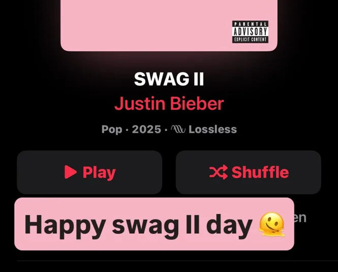 hailey bieber streaming justin biebers album swag ii