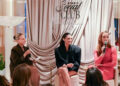 Steve Eichner/Shutterstock for Byrdie Byrdie Editor-in-Chief Hallie Gould with Paige DeSorbo and Hannah Berner