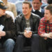 James Devaney/WireImage Leonardo DiCaprio, Josh Charles, and Ethan Hawke sit together at a New York Knicks game in 2004