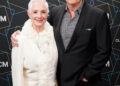 Shaun Cassidy, right, and his mother Shirley Jones attend a screening of "The Music Man" during the 2023 TCM Classic Film Festival in Los Angeles on April 16, 2023.