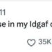 Social media post with text: "I hate when I leave my house in my IDGAF clothes and then I start to GAF"