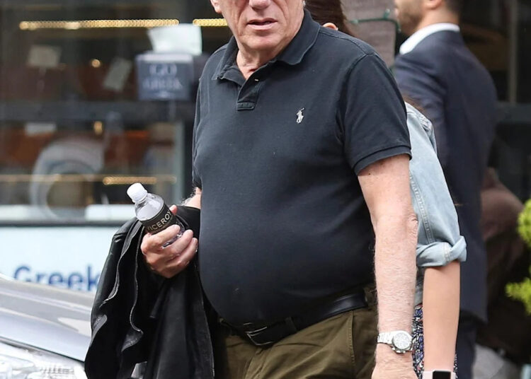 James Woods and his girlfriend leave a doctor's office