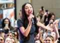 Olivia Rodrigo performing at Good Morning America