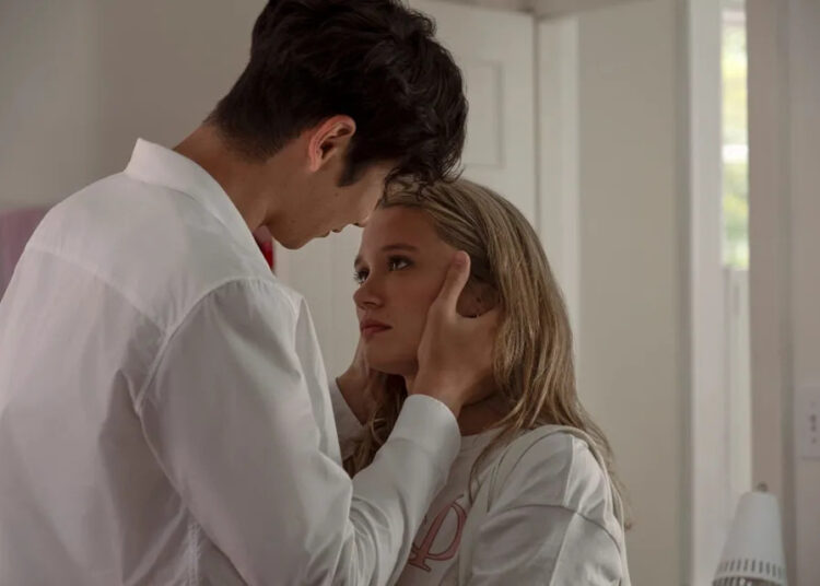 steven (sean kaufman) and taylor (rain spencer) in the summer i turned pretty photo: erika doss © amazon content services llc