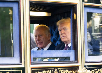 King Charles III and Donald Trump.