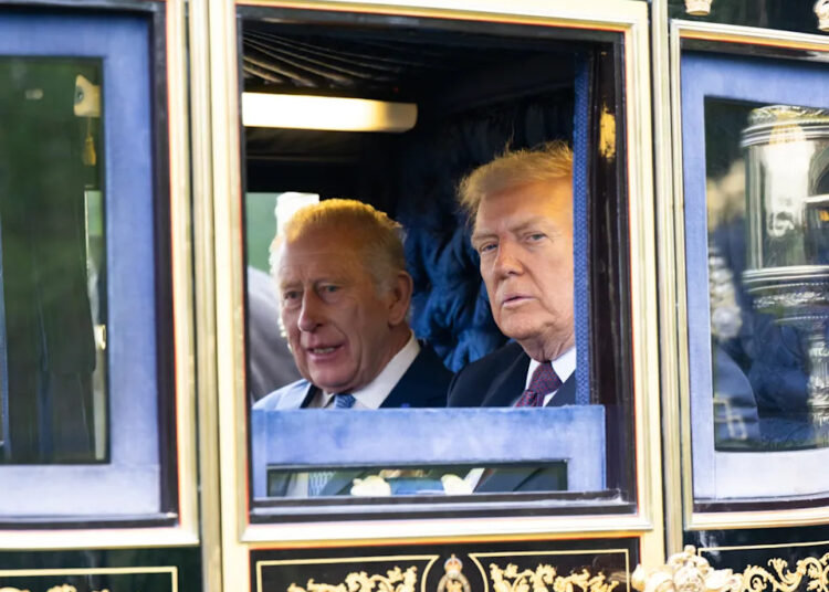 King Charles III and Donald Trump.