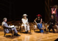 Lainey Wilson and two of her main creative collaborators — CeCe Dawson and Raina Gir — sit with Country Music Hall of Fame and Museum writer-editor Jon Freeman at the Museum's CMA Theater, September 6, 2025