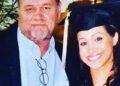 Meghan Markle is pictured with her father, Thomas Markle, at her college graduation