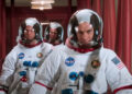 Tom Hanks, Bill Paxton and Kevin Bacon are shown in Apollo 13.
