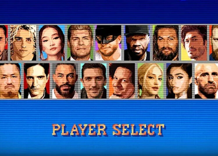 The full cast of the Street Fighter on the movie's poster.