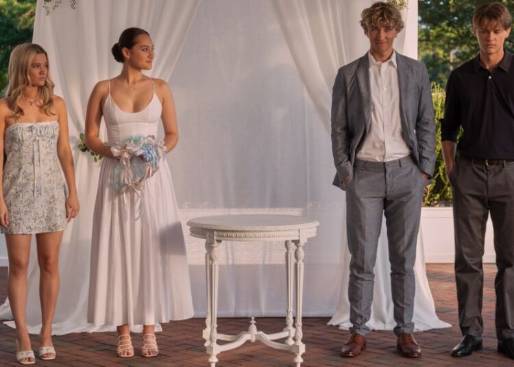 Rain Spencer, Lola Tung, Gavin Casalegno and Christopher Briney in 'The Summer I Turned Pretty.'