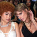 (L-R) Ice Spice and Taylor Swift attend the 2023 MTV Video Music Awards at Prudential Center on September 12, 2023 in Newark, New Jersey.