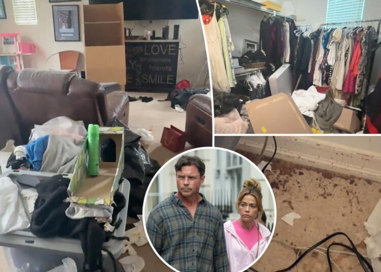 Inside Denise Richards and Aaron Phypers' house of squalor with stained rugs and moth-covered clothes