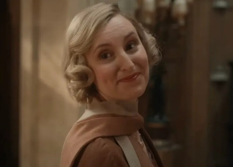 Laura Carmichael as Edith in Downton Abbey: The Grand Finale.