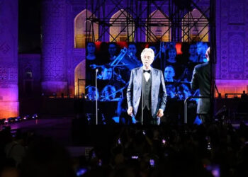 Andrea Bocelli's concert in Registan Square, Samarkand