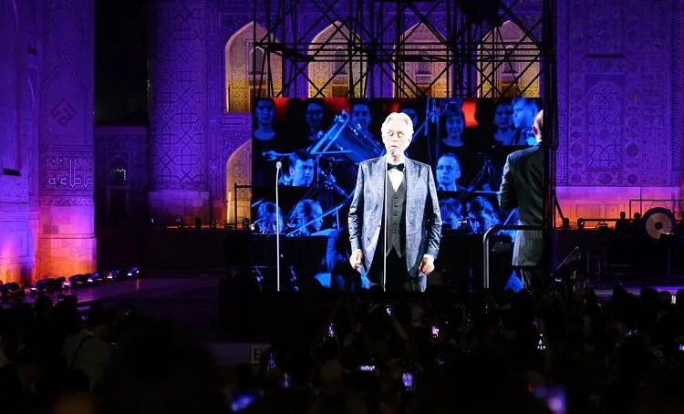 Andrea Bocelli's concert in Registan Square, Samarkand