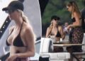 Ivanka Trump and Gisele Bündchen buddy up in matching black bikinis for Miami yacht day