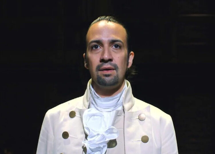 Lin-Manuel Miranda in Disney+'s Hamilton.