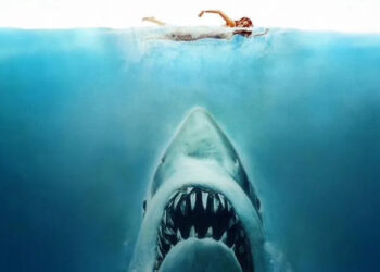 The Poster To Steven Spielberg's 1975 Masterpiece Jaws.