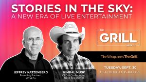 Jeffrey Katzenberg & Kimbal Musk Talk Drone Live Entertainment at TheGrill