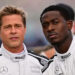 image from f1 film trailer of damson idris and brad pitt