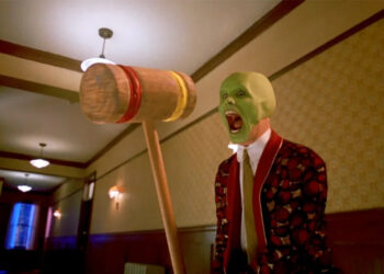 Jim Carrey goes cartoon crazy in <em>The Mask</em>.