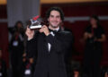 Benny Safdie poses with the Silver Lion for Best Director for "The Smashing Machine" during the winners photocall at the 82nd Venice International Film Festival on Saturday. Photo by Rocco Spaziani/UPI