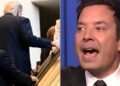 Jimmy Fallon Gleefully Rides Donald Trump Over Escalator Snafu
