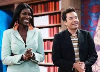 Jimmy Fallon and Bozoma Saint John hosting On Brand with Jimmy Fallon for NBC.