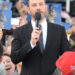 Jimmy Kimmel on the set of his show in Los Angeles