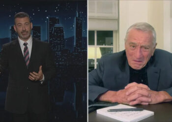 Actor Robert De Niro appeared in a skit with Kimmel