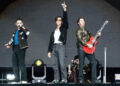 Nick Jonas, left, Joe Jonas, and Kevin Jonas of The Jonas Brothers perform during Festival d'ete de Quebec on Saturday, July 6, 2024, in Quebec City. (Photo by Amy Harris/Invision/AP)
