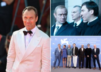Jude Law debuts portrayal of Vladimir Putin in ‘The Wizard of the Kremlin’ at Venice Film Festival