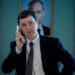 Law stars alongside Succession's Paul Dano, who plays a spin doctor who helps Putin climb the ranks (Carole Bethuel, Venice Film Festival)