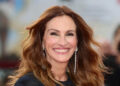 Julia Roberts smiles while on the red carpet at the Venice Film Festival.