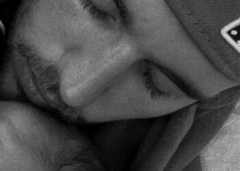 Justin Bieber/Instagram Justin Bieber snuggles with son Jack Blues