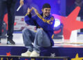 Justin Bieber takes part in the draft during 2024 NHL All-Star Thursday at Scotiabank Arena on Feb. 1, 2024 in Toronto, Ontario.