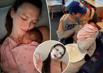 Karlie Kloss breastfeeds in unfiltered postpartum pics 1 week after welcoming baby No. 3